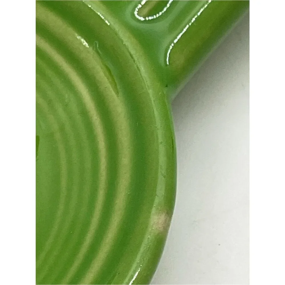 Fiesta Shamrock? Green Ceramic Spoon Rest - flaws